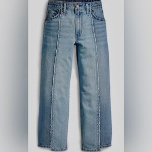 Levi’s Crop Baggy Wide Leg Dad Jeans | Two Tone Denim | Size 30